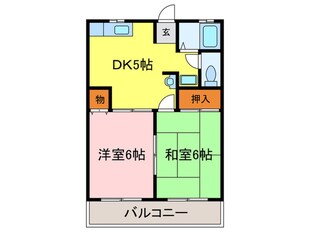 タカネハイムの物件間取画像